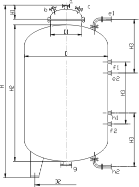 ZF型搪玻璃貯罐(儲罐)設計圖紙02